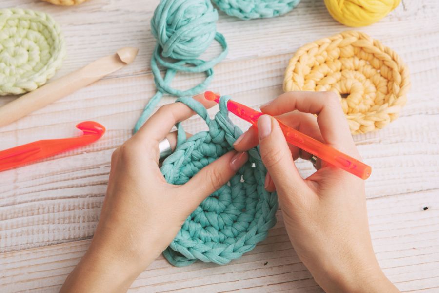 crocheting craft