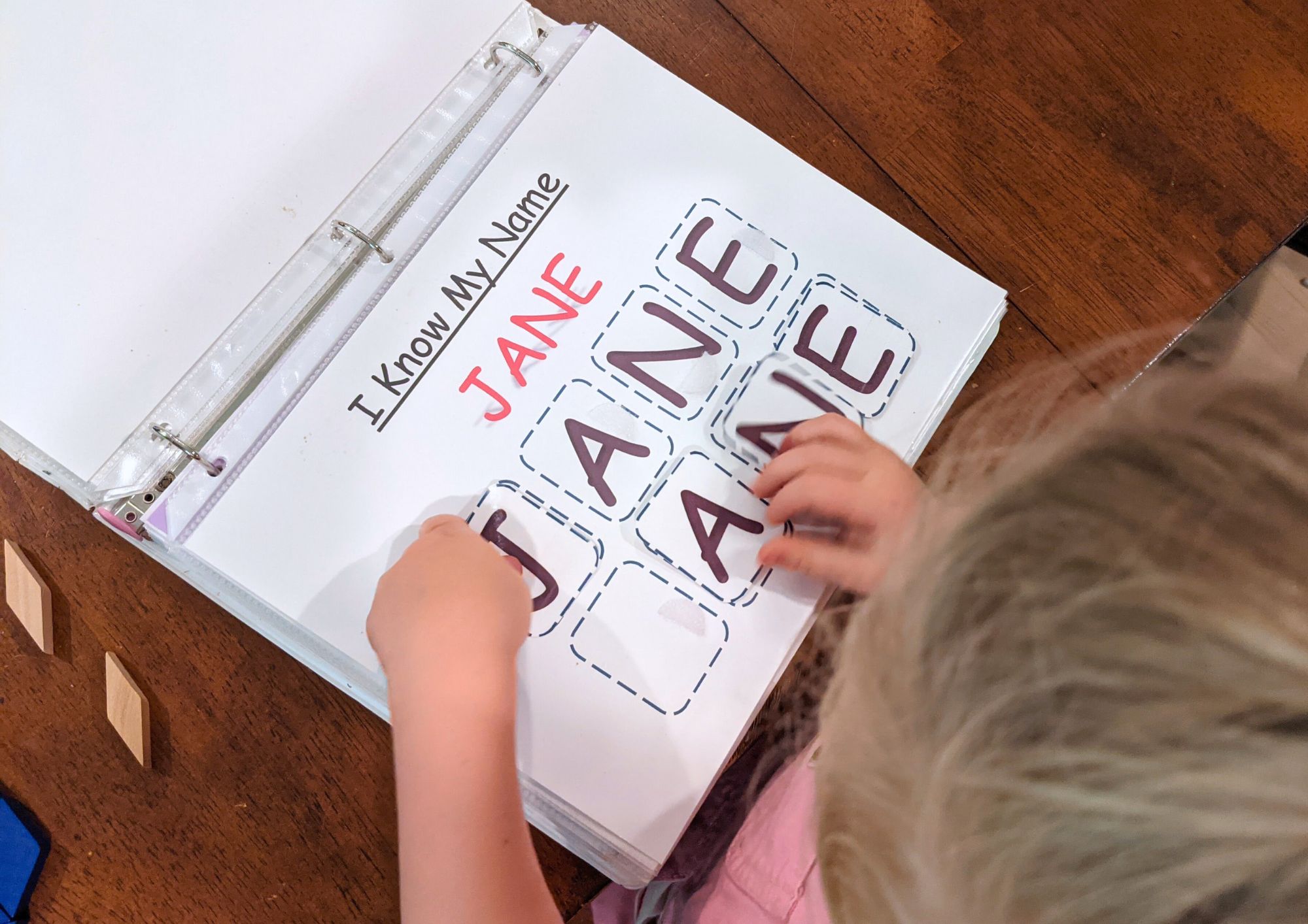 Preschool Child's CUSTOM Name Match