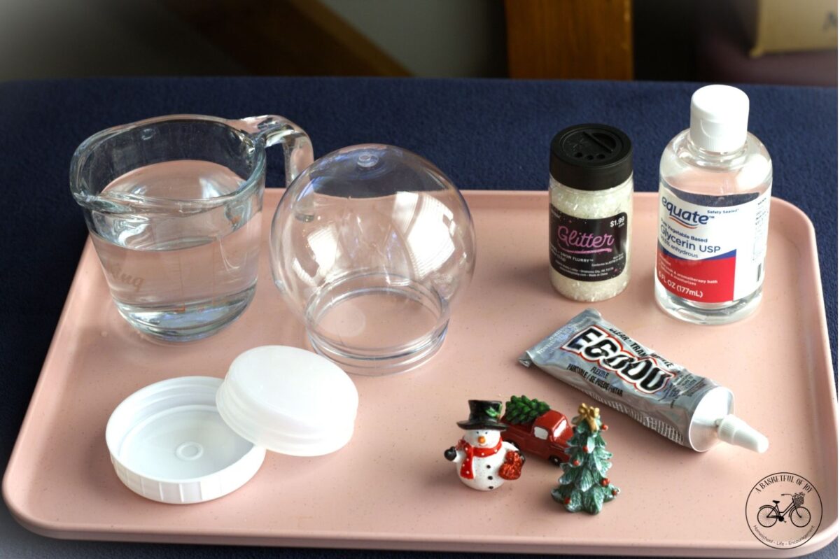 Easy DIY Snow Globes - A Christmas Craft - A Basketful of Joy